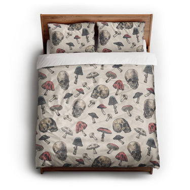 Death Caps queen - cotton - White Backing