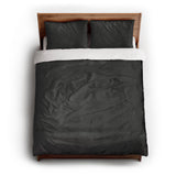Keanu Watercolor Charcoal Ombre queen - cotton - White Backing