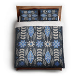 Topanga Navy & Columbia queen - cotton - White Backing