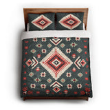 Solano Sage & Terracotta queen - cotton - White Backing