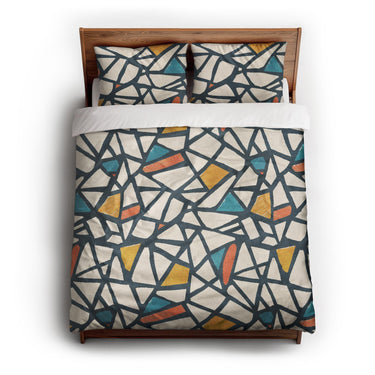 Larken Multicolor queen - cotton - White Backing