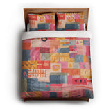 Velma Multicolor queen - cotton - White Backing