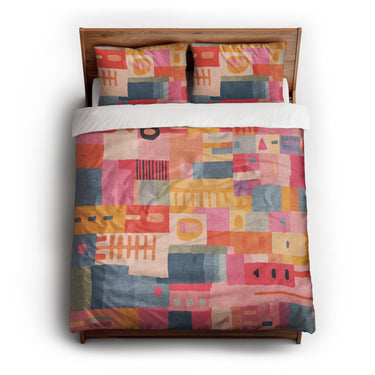 Velma Multicolor queen - cotton - White Backing