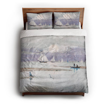 Coming Of The Tide By Louis K Harlow Duvet Cover