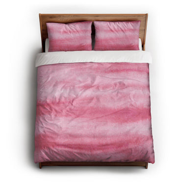 Ophelia Watercolor Pink Balayage queen - cotton - White Backing