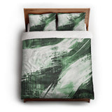 Emil Forest Green queen - cotton - White Backing
