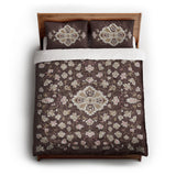 Fenwick Maroon & Gold queen - cotton - White Backing