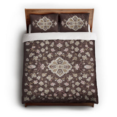 Fenwick Maroon & Gold queen - cotton - White Backing
