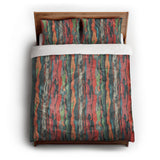Rainbow Eucalyptus queen - cotton - White Backing