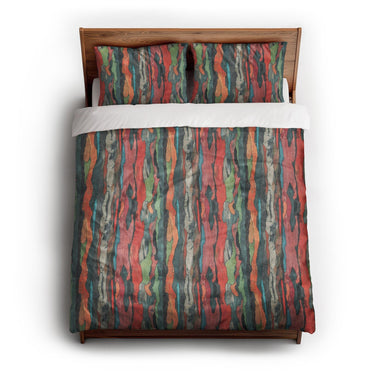 Rainbow Eucalyptus queen - cotton - White Backing