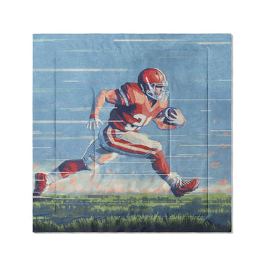8 Bit Running Back in Full/Queen (88" x 88") Size