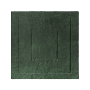 Keanu Watercolor Dark Green Ombre in Full/Queen (88" x 88") Size