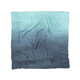 Kieran Watercolor Teal Ombre in Full/Queen (88" x 88") Size