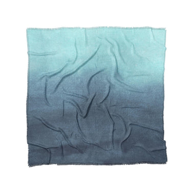 Kieran Watercolor Teal Ombre in Full/Queen (88" x 88") Size