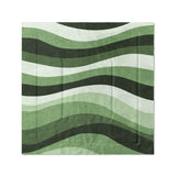 Sinuous Green Monochrome in Full/Queen (88" x 88") Size