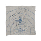 Solar System Blue & Ivory in Full/Queen (88" x 88") Size