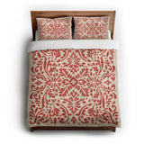 Floranna Ivory & Red in Full/Queen (88" x 88") Size