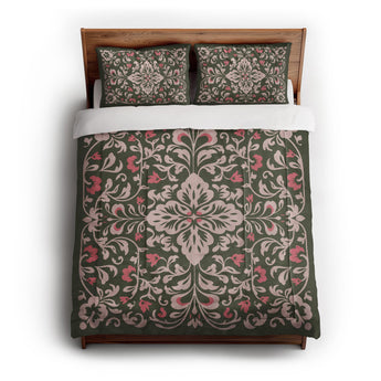 Annette Green & Coral Comforter