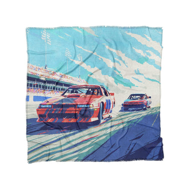 8 Bit Stock Cars in Full/Queen (88" x 88") Size