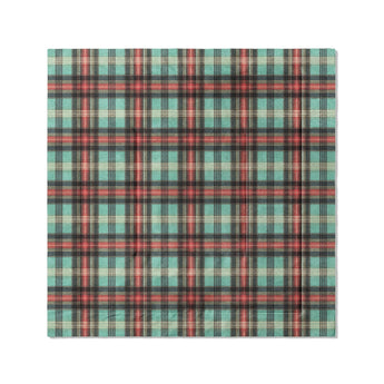 Ferguson Plaid Teal Red in Full/Queen (88" x 88") Size