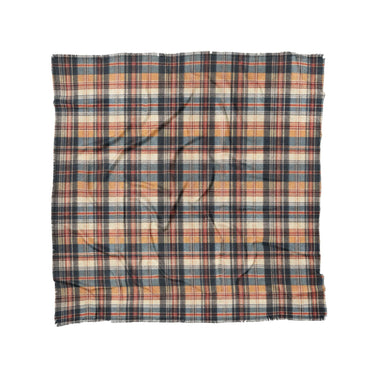 MacPherson Plaid Navy & Gold in Full/Queen (88" x 88") Size