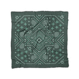 Durand Deep Turquoise in Full/Queen (88" x 88") Size