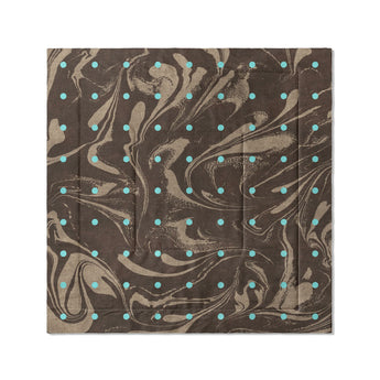 Acid Burn Brown & Carolina Blue in Full/Queen (88" x 88") Size