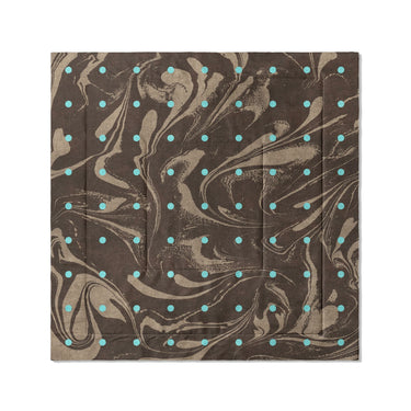 Acid Burn Brown & Carolina Blue in Full/Queen (88" x 88") Size