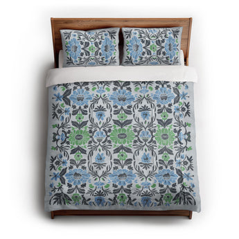 Corriana Blue & Green in Full/Queen (88" x 88") Size