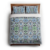 Corriana Blue & Green in Full/Queen (88" x 88") Size