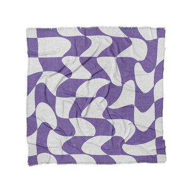 Twyla Checkered Periwinkle in Full/Queen (88" x 88") Size