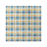 Monroe Plaid Blue & Yellow in Full/Queen (88" x 88") Size