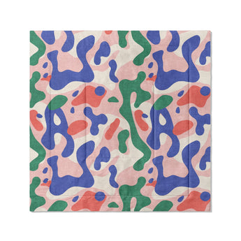 Concetta Pink Green & Blue in Full/Queen (88" x 88") Size