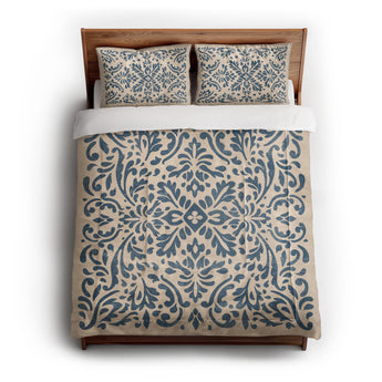 Floranna Ivory & Blue Comforter