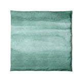 Jacinda Watercolor Teal Ombre in Full/Queen (88" x 88") Size