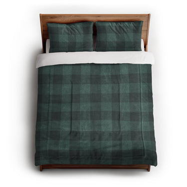 Buffalo Plaid Deep Teal in Full/Queen (88" x 88") Size