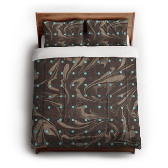Acid Burn Brown & Carolina Blue Comforter