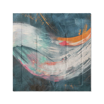 Triton Navy Polychrome in Full/Queen (88" x 88") Size