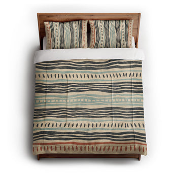 Delsin Blue & Orange in Full/Queen (88" x 88") Size