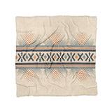 Loxcie Ivory & Blue in Full/Queen (88" x 88") Size