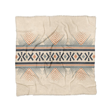 Loxcie Ivory & Blue in Full/Queen (88" x 88") Size