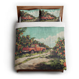 Orange Grove in Full/Queen (88" x 88") Size