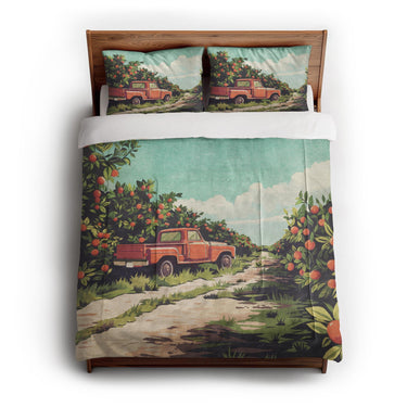 Orange Grove in Full/Queen (88" x 88") Size