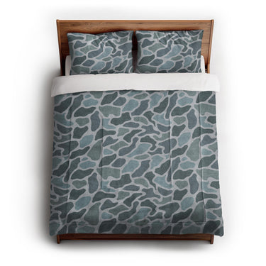 Duck Camo Blue in Full/Queen (88" x 88") Size