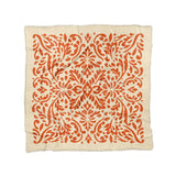 Floranna Ivory & Orange in Full/Queen (88" x 88") Size