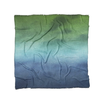 Micah Watercolor Blue & Green in Full/Queen (88" x 88") Size