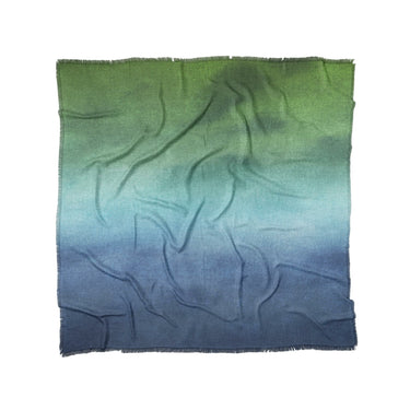 Micah Watercolor Blue & Green in Full/Queen (88" x 88") Size