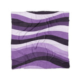 Sinuous Purple Monochrome in Full/Queen (88" x 88") Size