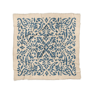 Floranna Ivory & Blue in Full/Queen (88" x 88") Size
