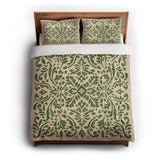 Floranna Ivory & Green in Full/Queen (88" x 88") Size